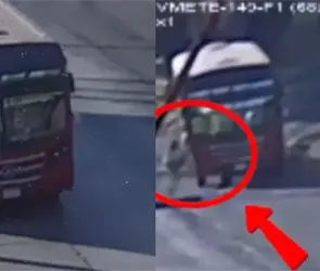 Mujer muere tras salir proyectada de un cami&oacute;n en Metepec; buscan al chofer