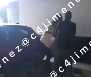 Exhiben a funcionario de la FGR Hidalgo golpeando a su novia y a testigo: Ya c&aacute;lmate Juan