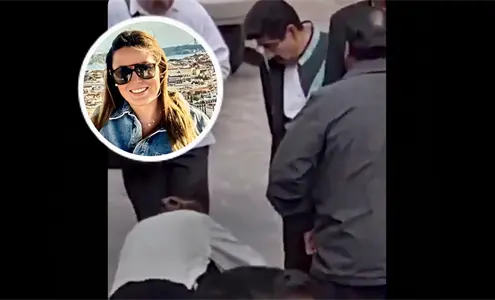 &iquest;Qui&eacute;n es la mujer que le limpi&oacute; los zapatos a Hugo Aguilar?