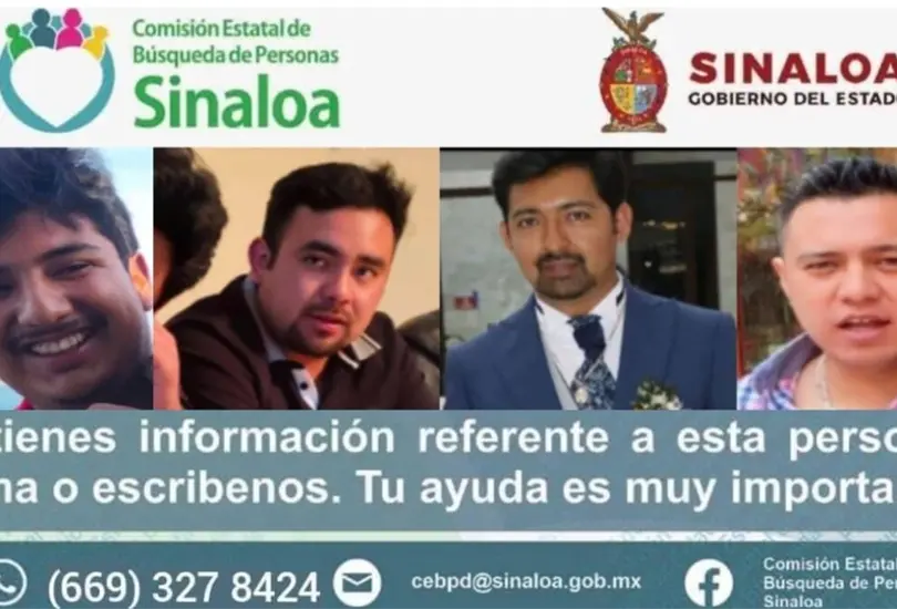 Continua la b&uacute;squeda de cuatro turistas desaparecidos en Mazatl&aacute;n.