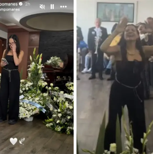 Fabiola Campomanes es criticada por bailar y cantar en el funeral de su mam&aacute;