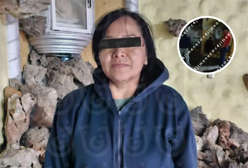 El momento de la detenci&oacute;n de Gaby en Oaxaca.