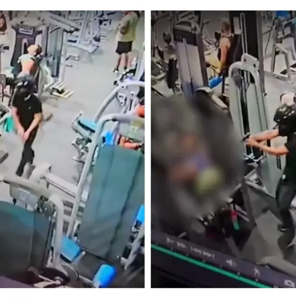 C&aacute;maras captan el momento en que hombre es asesinado mientras hac&iacute;a ejercicio en un gimnasio | VIDEO
