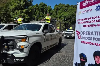 Puebla despliega 406 elementos en nueva fase de "Unidos por Ti"