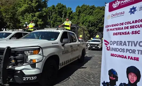 Puebla despliega 406 elementos en nueva fase de "Unidos por Ti"
