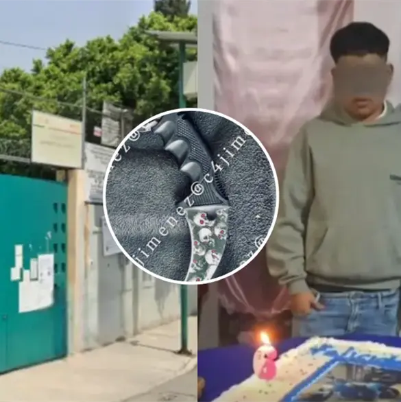 Esta es la navaja Karambit con la que atacaron a Jeremy afuera de una secundaria en Tl&aacute;huac