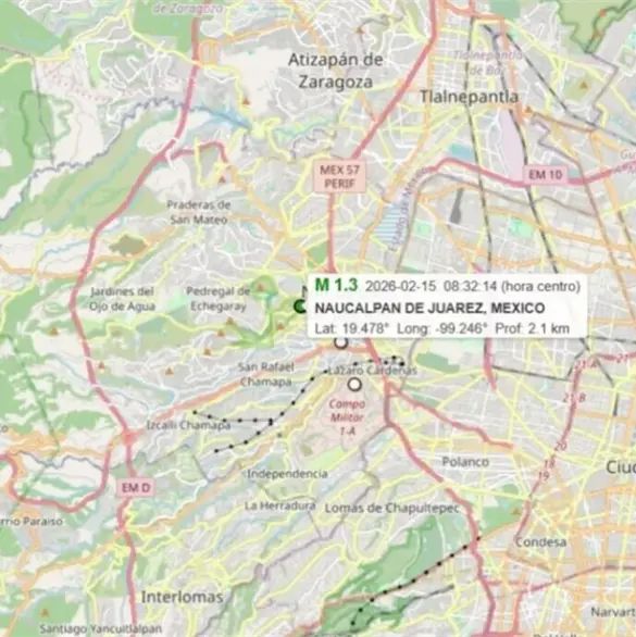 &iquest;Lo sentiste? Microsismo sorprende a habitantes de Naucalpan, Edomex 