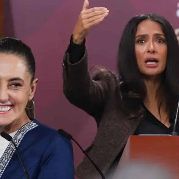 Salma Hayek elogia a Sheinbaum por impulso al cine mexicano