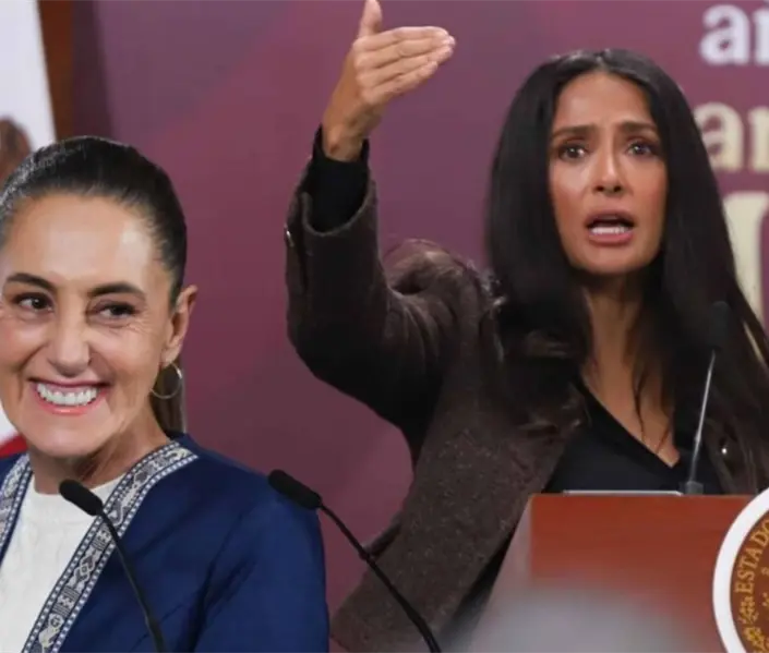 Salma Hayek elogia a Sheinbaum por impulso al cine mexicano
