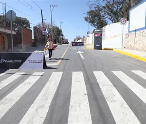 Rehabilitan calles An&aacute;huac–San Jos&eacute; y 3 de Mayo con 23 mdp en Puebla