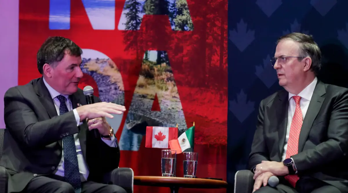 Dominique LeBlanc y Marcelo Ebrard en la Ciudad de México. Especial