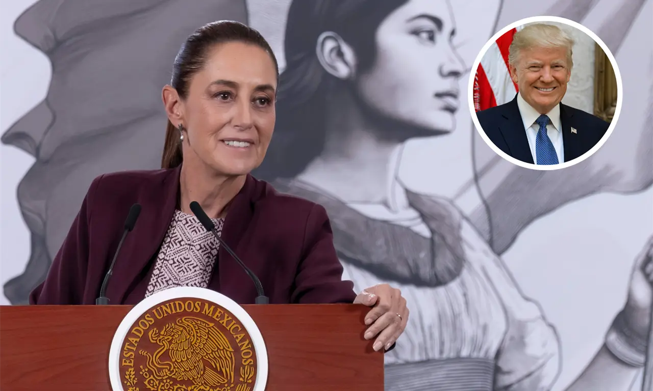  Sheinbaum rechazó la invitación de Trump. 