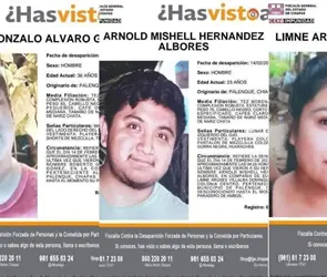 Roberto, Arnold y Limne desaparecieron el 14 de febrero; sus cuerpos fueron hallados calcinados en camioneta en Palenque