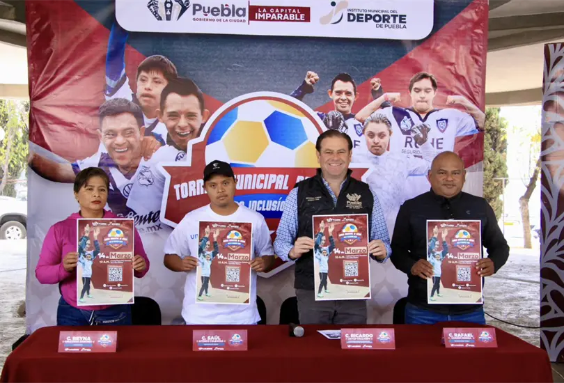 Torneo Municipal de Futbol por la Inclusión 2026 en Puebla: inscripciones gratis