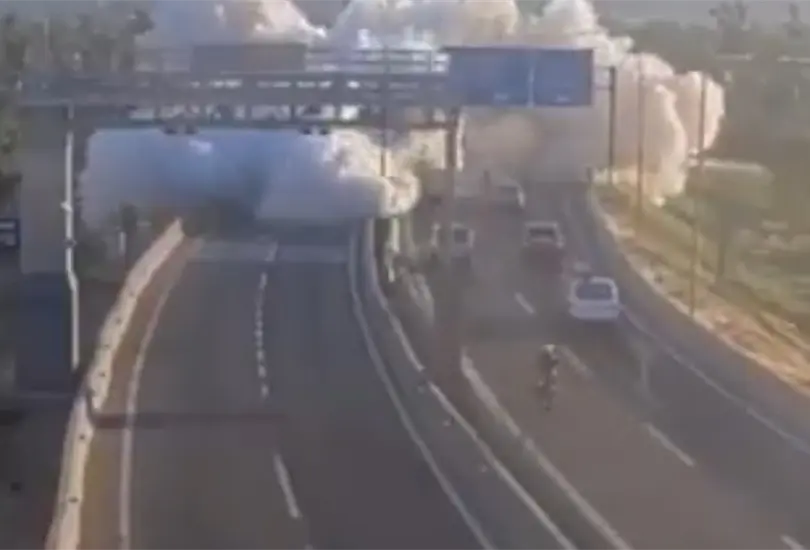 El momento exacto de la explosi&oacute;n en Chile.