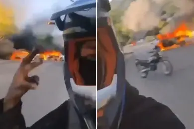 Sicario presume quema de vehículos tras muerte de "El Mencho" Sicario presume quema de vehículos tras muerte de "El Mencho"