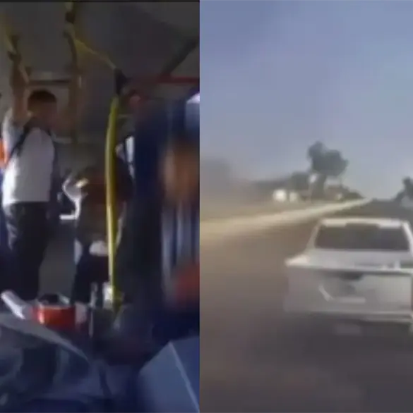 Chofer embiste a sicarios y salva a pasajeros de ataques armados durante operativo contra "El Mencho" Chofer embiste a sicarios y salva a pasajeros de ataques armados durante operativo contra "El Mencho"