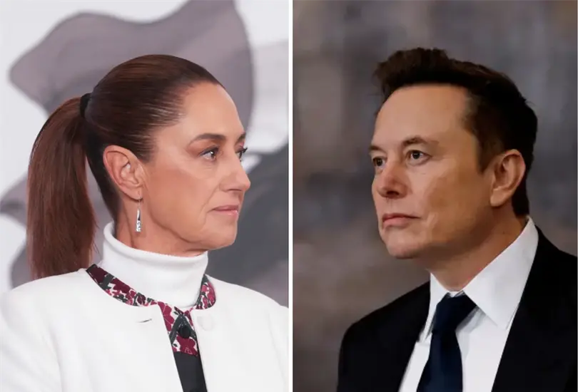 Claudia Sheinbaum amenaza con demandar a Elon Musk.
