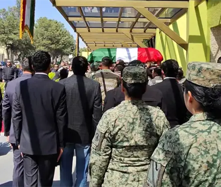 Dan &uacute;ltimo adi&oacute;s a elementos de la Guardia Nacional ca&iacute;dos en operativo contra "El Mencho"