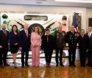 Zar antidrogas de EU se re&uacute;ne con Harfuch y Gabinete de Seguridad en Palacio Nacional