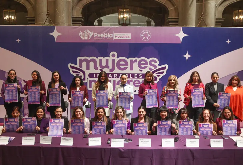 Gobierno de Puebla presenta calendario "Mujeres Imparables, Mujeres que inspiran"
