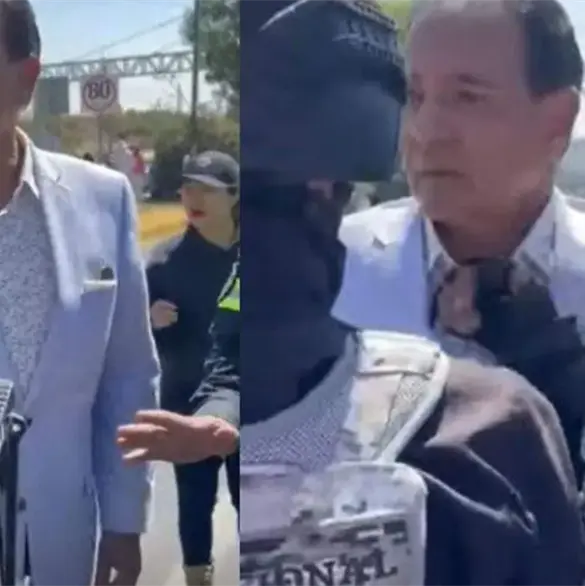 Regidor de Atizap&aacute;n encara a la Guardia Nacional en protesta por caso Renata Palmer