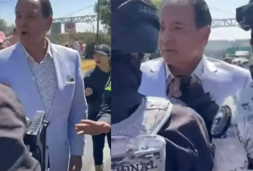 El regidor encaró a los efectivos de la Guardia Nacional. El regidor encaró a los efectivos de la Guardia Nacional.