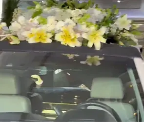 Ata&uacute;d dorado: Difunden videos del traslado de los restos de "El Mencho" a pante&oacute;n en Zapopan