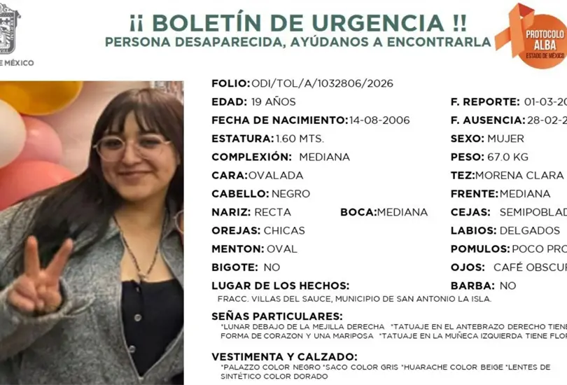 Ana Karen Nute desapareci&oacute; tras abordar mototaxi en Edomex