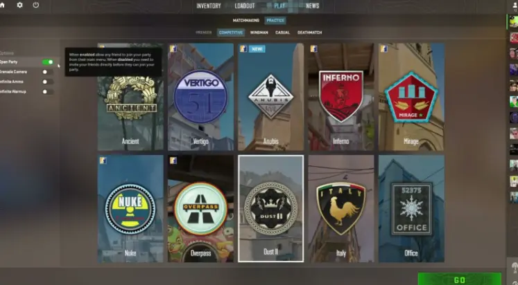 Una partida personalizada (custom match) en CS2 funciona al revés Especial.