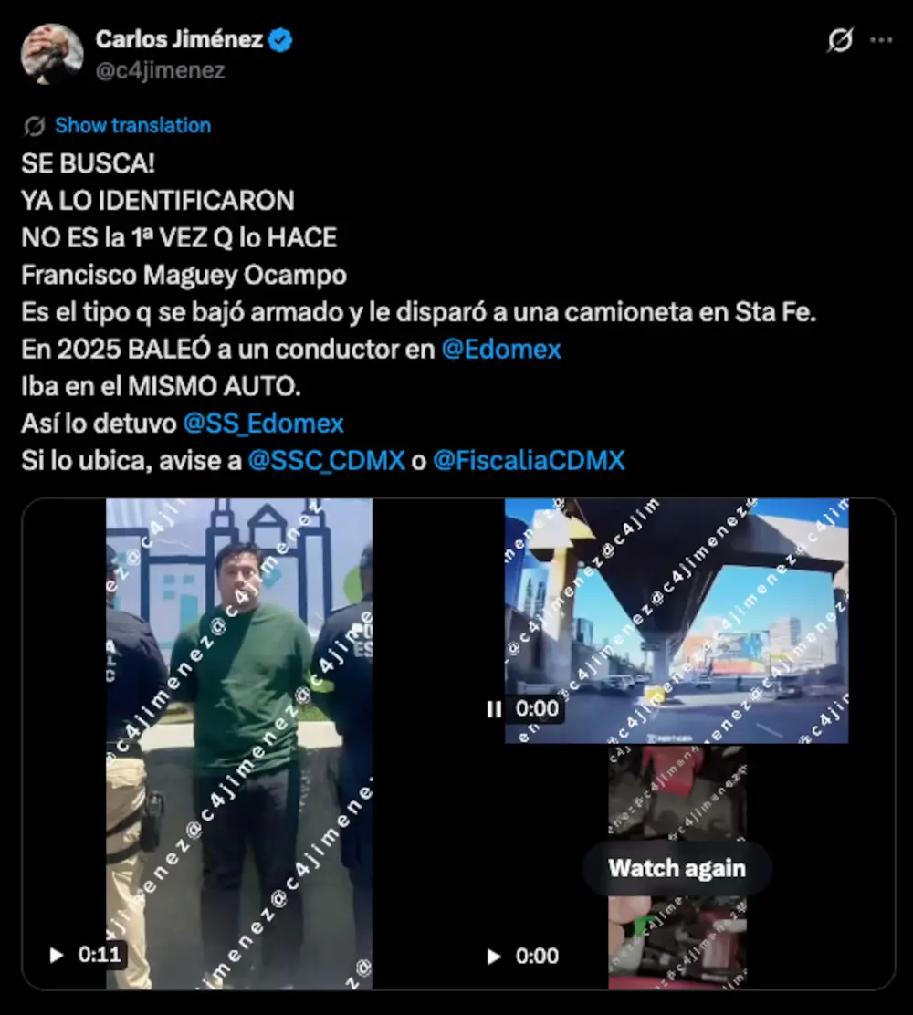 Hasta el momento no ha sido detenido. Especial