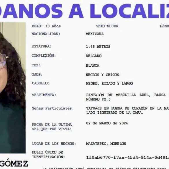 Karol Toledo, estudiante en la UAEM desaparece tras el feminicidio de Kimberly