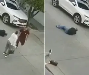 M&eacute;dico golpea brutalmente a pareja de adultos mayores por pedirle que moviera su coche