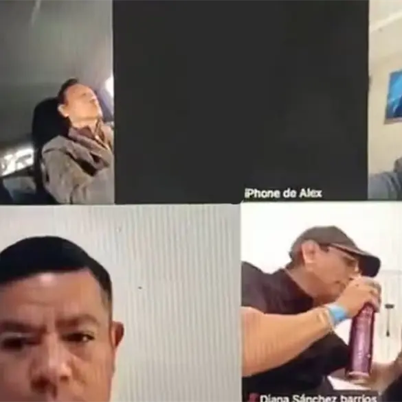 Diputada Diana S&aacute;nchez Barrios sesiona mientras le alacian el cabello