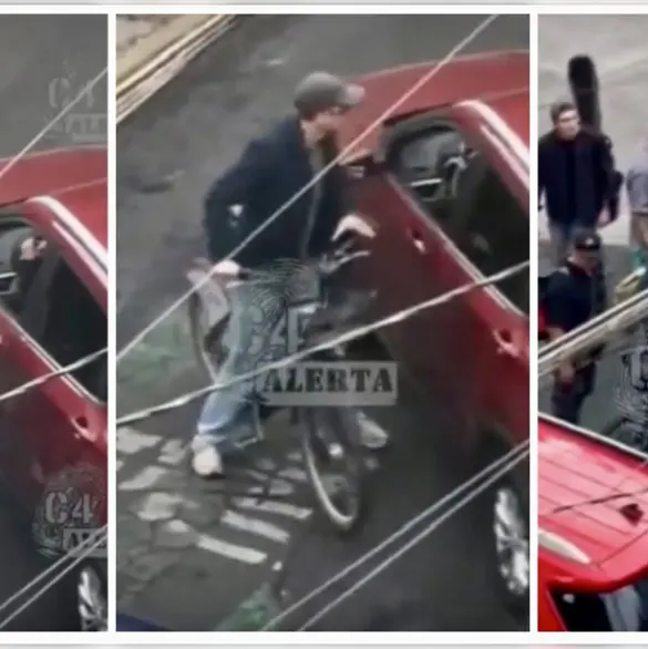 "No le pegues c@br&oacute;n": Ciclista extranjero cachetea a conductora en la alcald&iacute;a Cuauht&eacute;moc y termina detenido