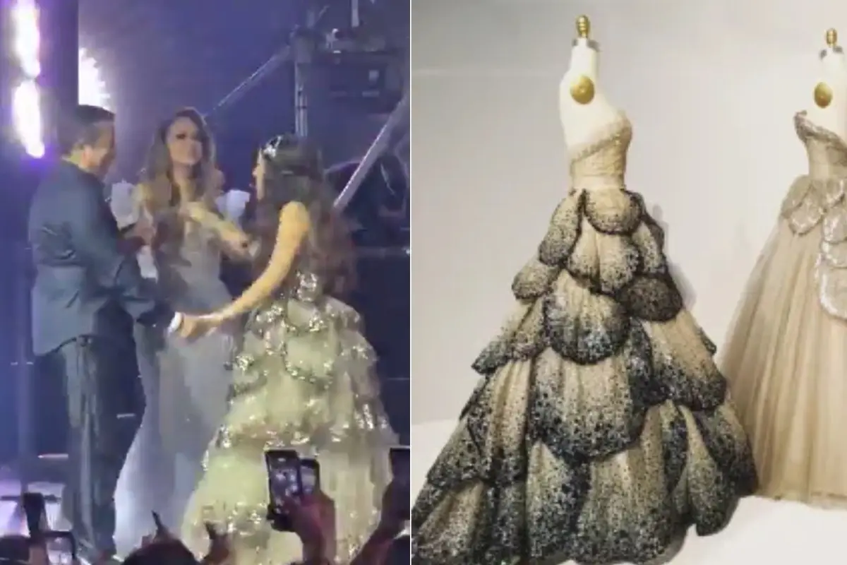  ¿Un vestido inspirado en Dior? La prenda de la quinceañera Mafer que también se volvió viral 