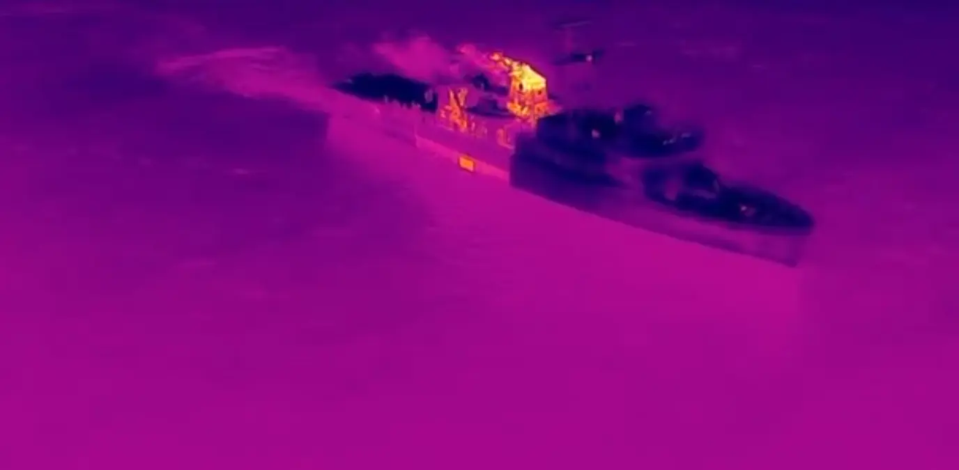  El operativo de La Marina en altamar frente las costas de Acapulco. 