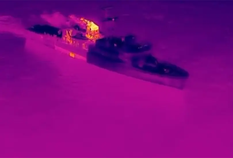 El operativo de La Marina en altamar frente las costas de Acapulco.