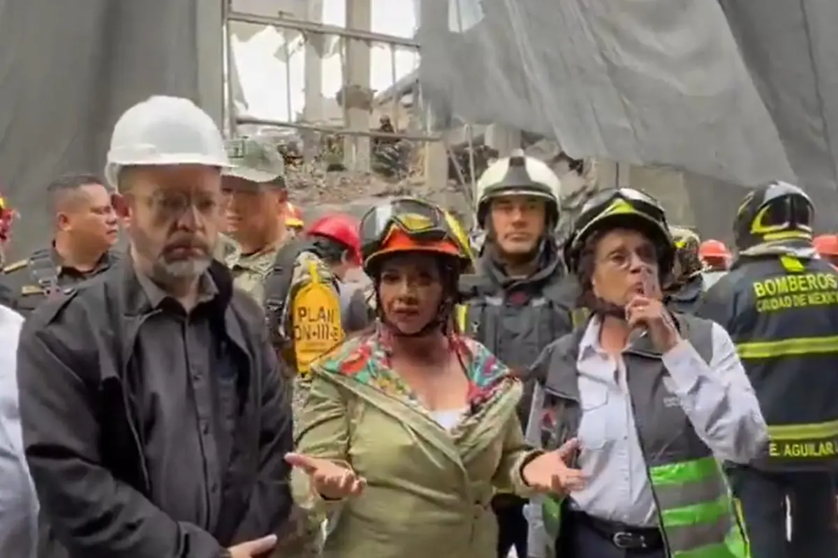  Brugada confirma tres personas atrapadas tras derrumbe de edificio 