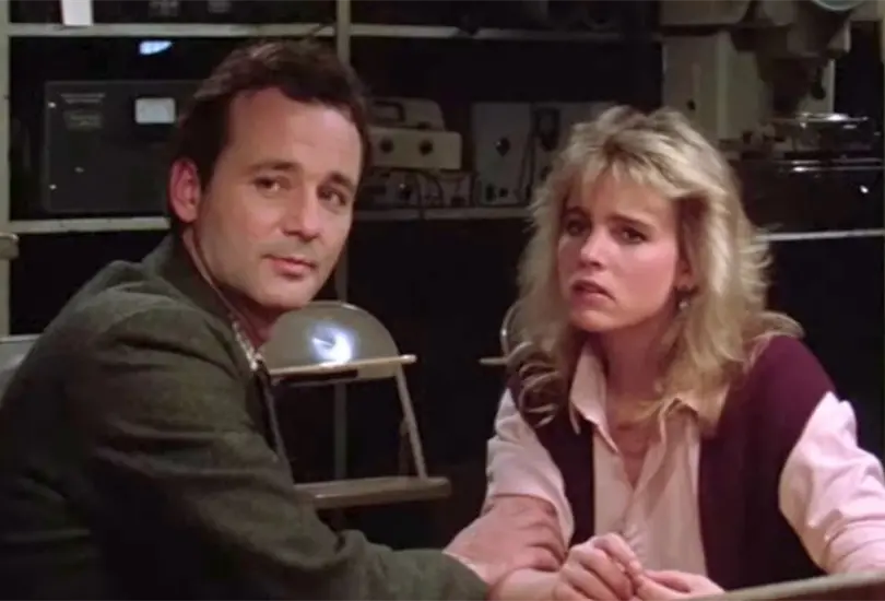 Bill Murray y Jennifer Runyon en Los Cazafantasmas