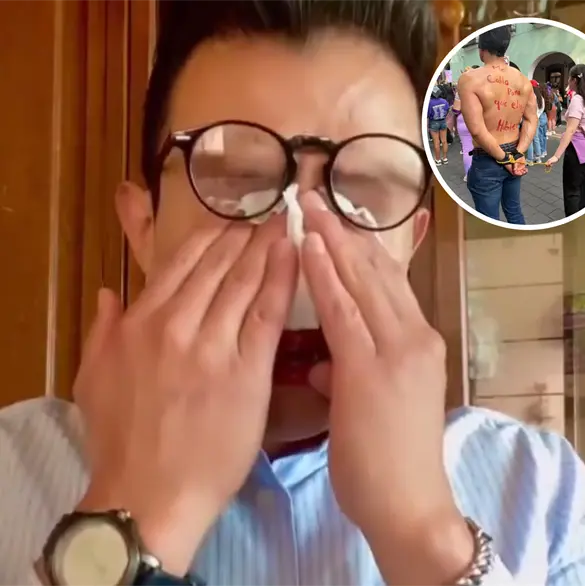 "Me destruyeron los sue&ntilde;os": Deudor alimentario exhibido se defiende y rompe en llanto; lo tunden en redes