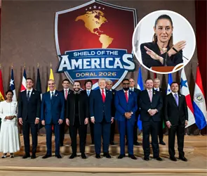 Sheinbaum revela por qu&eacute; M&eacute;xico no fue invitado al Escudo de las Am&eacute;ricas