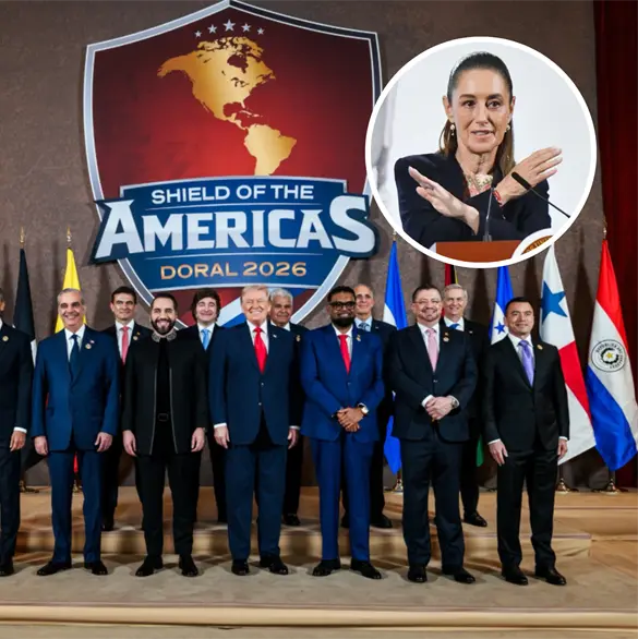 Sheinbaum revela por qu&eacute; M&eacute;xico no fue invitado al Escudo de las Am&eacute;ricas