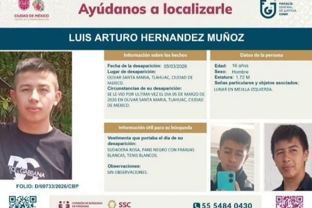 Luis Arturo entró al Metro Tláhuac y desapareció; familiares denuncian retrasos en la investigación 
