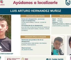 Luis Arturo entr&oacute; al Metro Tl&aacute;huac y desapareci&oacute;; familiares denuncian retrasos en la investigaci&oacute;n