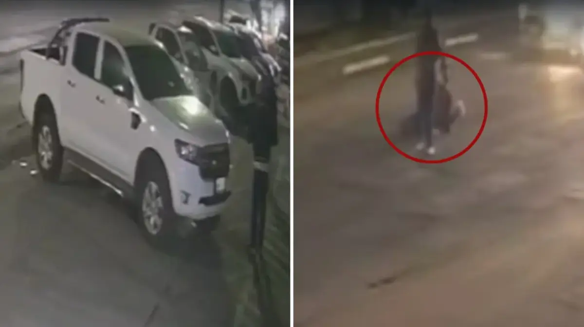  Así fue el momento en que un delincuente baleó a un adulto mayor tras intentar impedir el robo de su camioneta. 