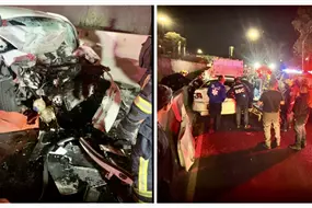 Auto se impacta contra el muro de contenci&oacute;n en Calzada Ignacio Zaragoza y deja tres muertos