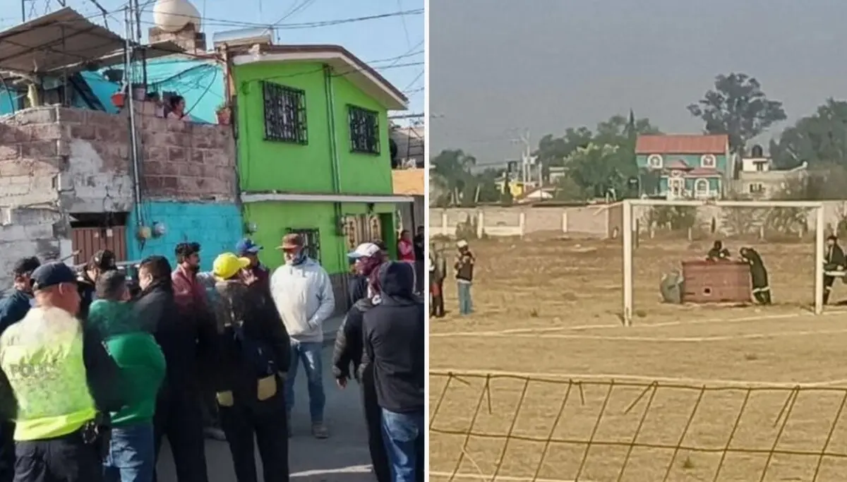  La aeronave perdió el control tras tocar cables de alta tensión y cayó cerca de un campo de fútbol. 