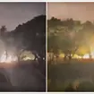 Impactante momento en que explota transformador en plena tormenta en Cuernavaca | VIDEO
