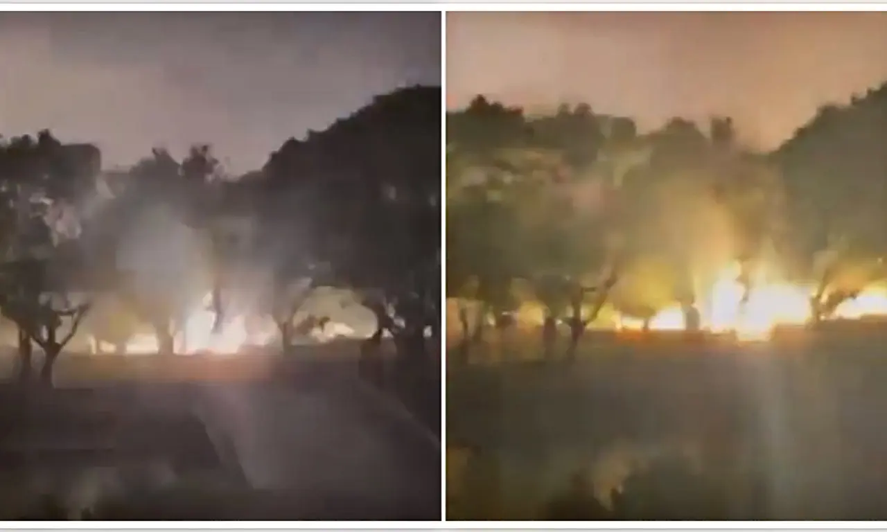  Impactante momento en que explota transformador en plena tormenta en Cuernavaca | VIDEO
 